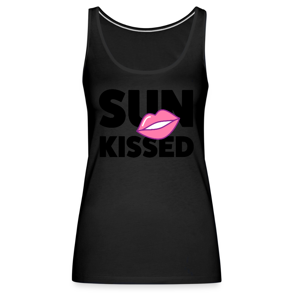 Frauen Premium Tank Top mit SUN KISSED PRINT - Schwarz