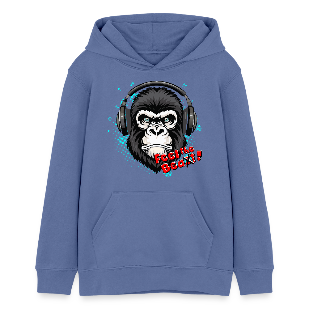MNJS TEENS Bio-Hoodie mit FEEL THE BEAST PRINT - Blau
