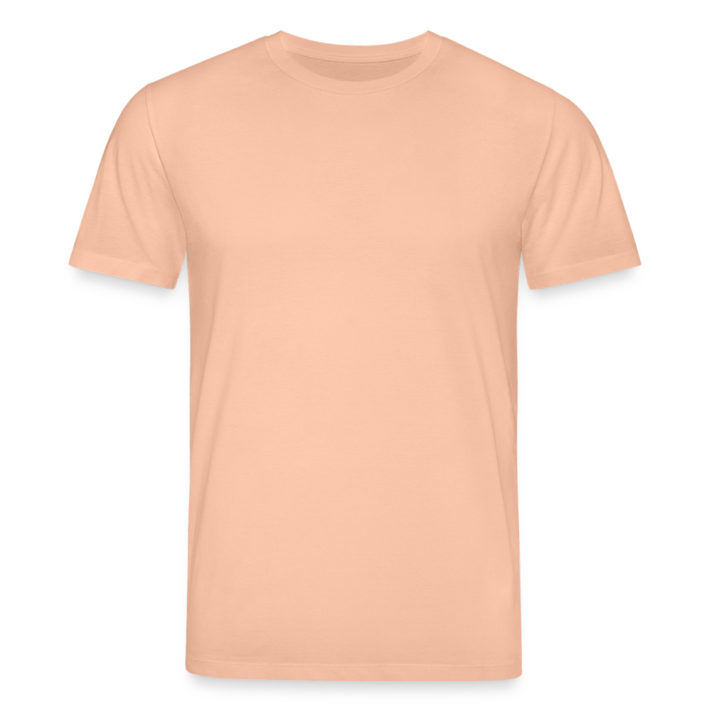 Unisex Bio-T-Shirt mit Flying Cow Print Rückseite - Pfirsich