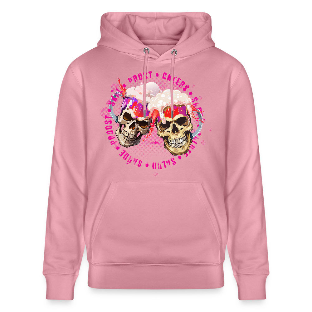 Unisex Bio-Hoodie mit OKTOBERFEST SKULL GIRL PRINT - Lila Traum