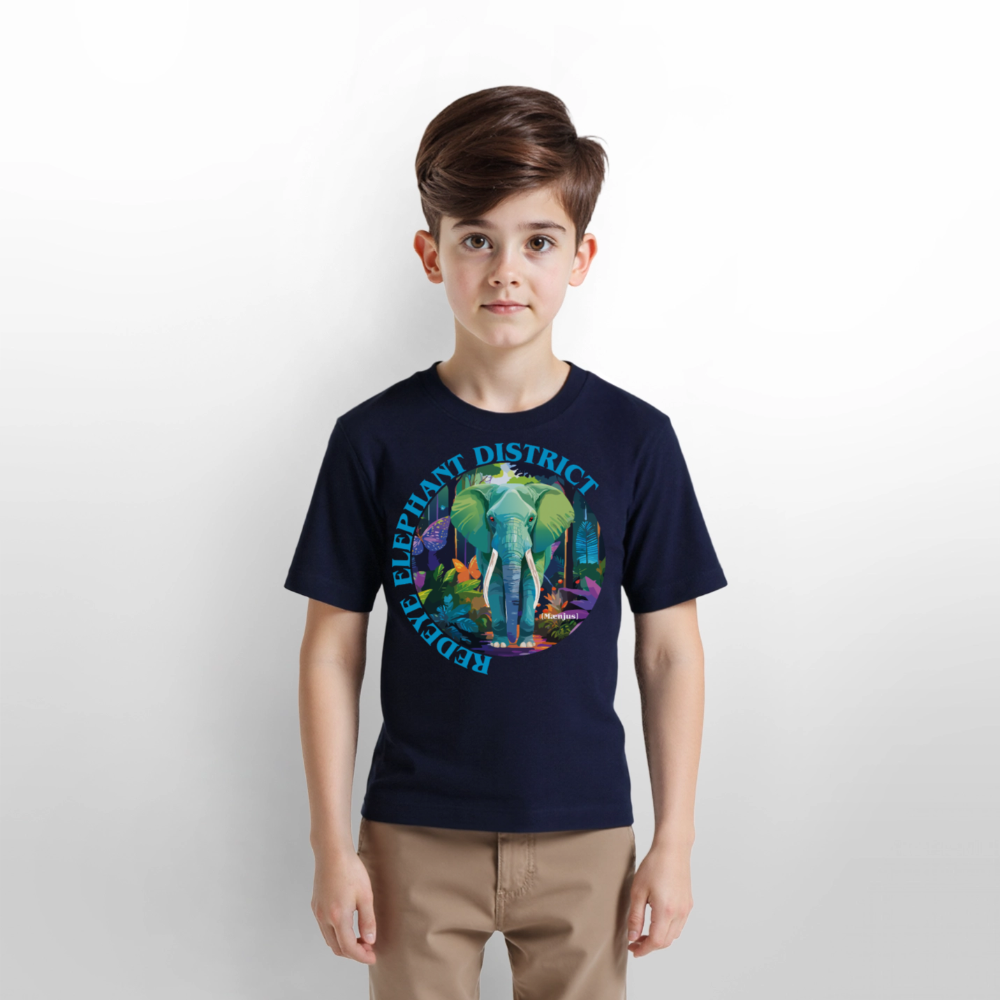 MNJS KIDS T-Shirt mit REDEYE ELEPHANT DISTRICT PRINT - Navy