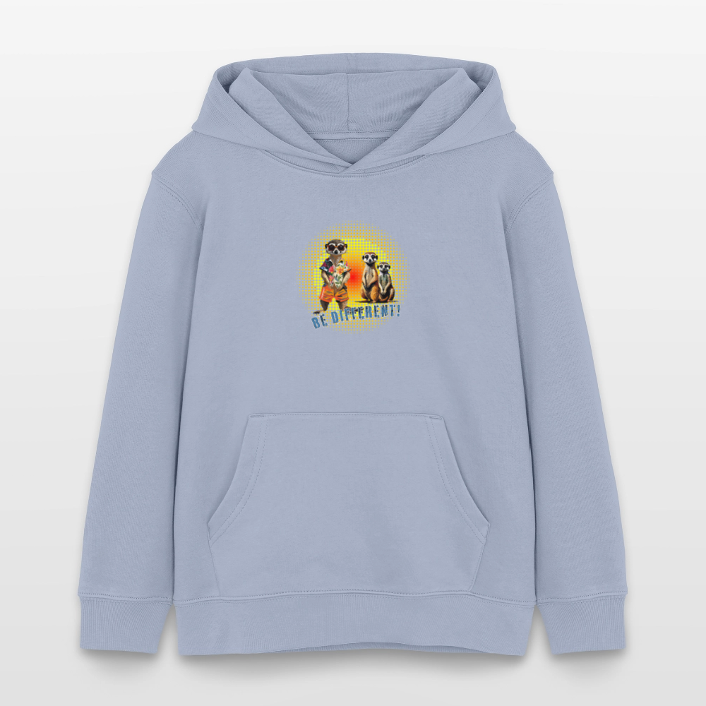 MNJS KIDS Bio-Hoodie mit BE DIFFERENT PRINT - Lavendel-Violett