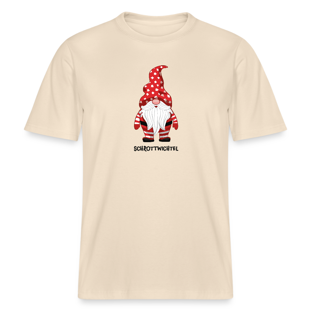 Unisex Bio-T-Shirt mit SCHROTTWICHTEL PRINT - Weißgrau