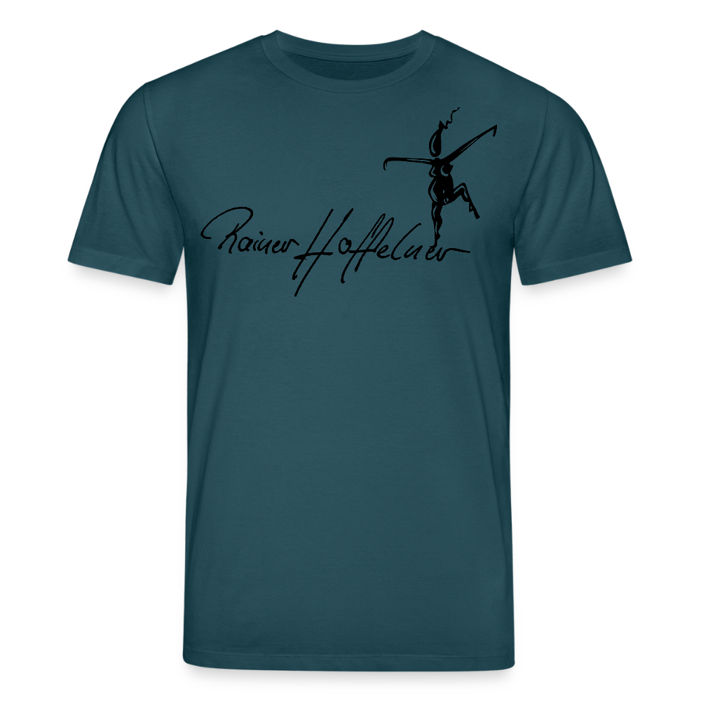 Unisex Bio-T-Shirt mit TUSCHEWEIBCHEN PRINT - Dunkles Petrol