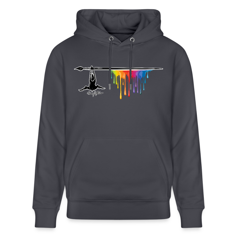 Unisex Hoodie mit TUSCHEMÄNNCHEN PRINT - Indigoblau