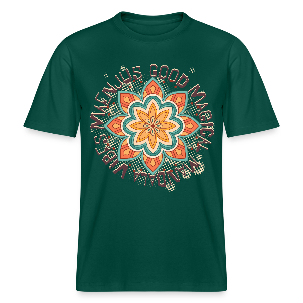 Unisex Bio-T-Shirt mit MANDALA VIBES PRINT - Forest