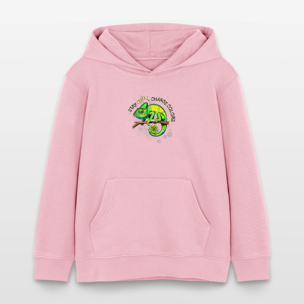 MNJS KIDS Bio-Hoodie mit BE DIFFERENT PRINT - Hellrosa