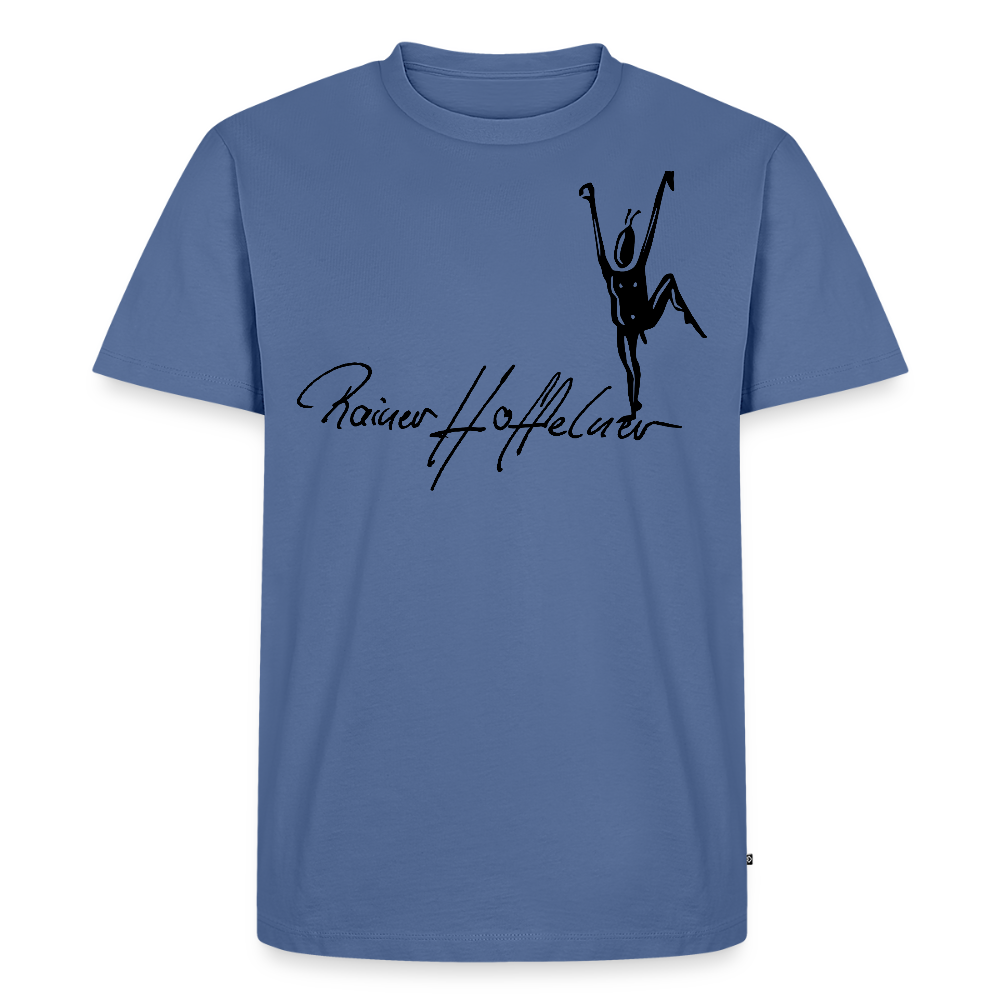 Männer Premium T-Shirt mit TUSCHEMÄNNCHEN PRINT - Taubenblau