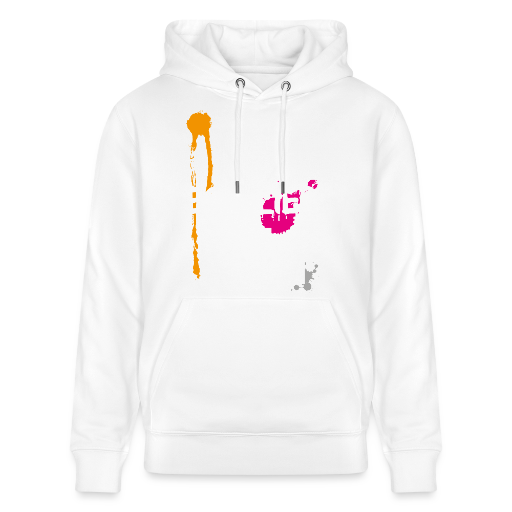 Unisex Hoodie mit ES ESKALIERT EH PRINT - Weiß