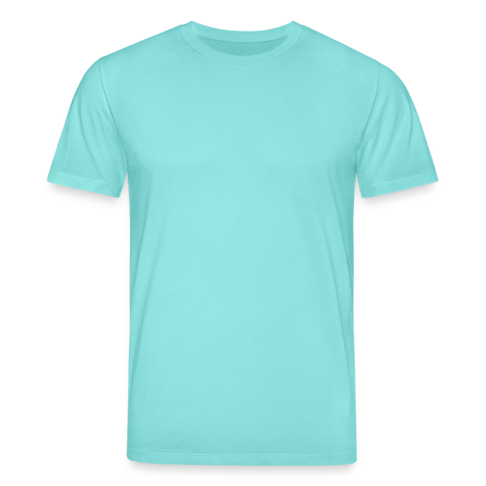 Unisex Bio-T-Shirt mit Flying Cow Print Rückseite - Poolblau