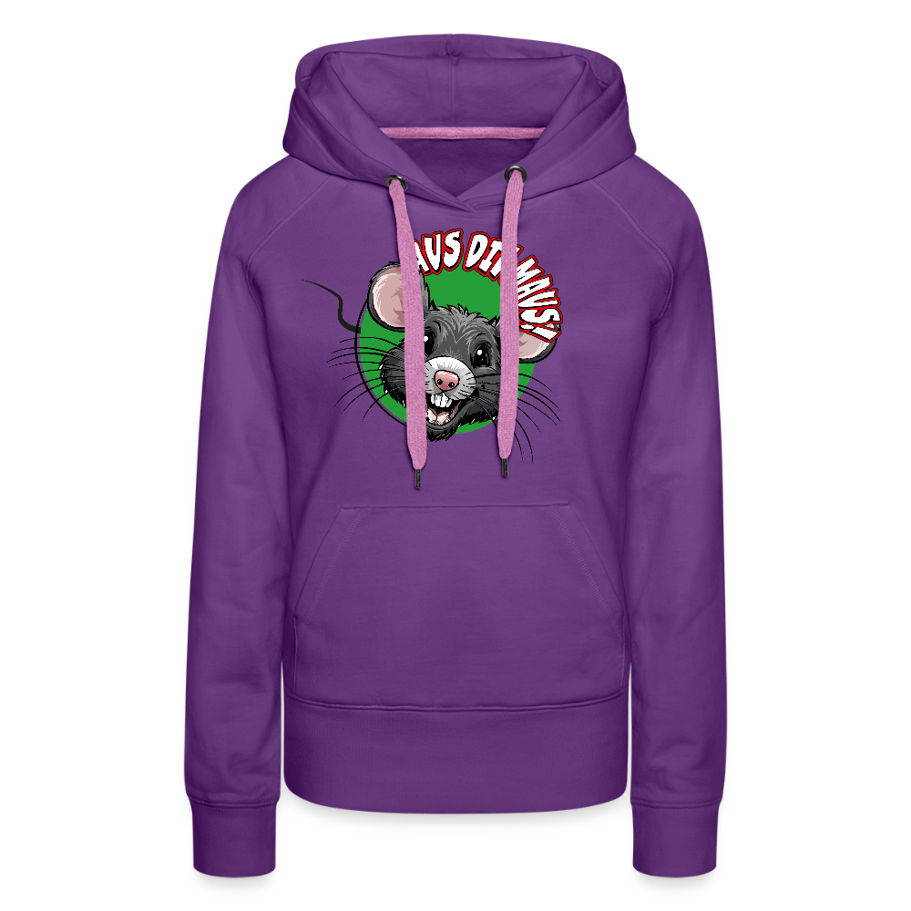 Frauen Premium Hoodie mit AUS DIE MAUS PRINT - Purple