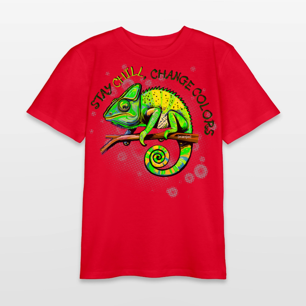 MNJS TEENS Bio T-Shirt mit CAMAELEON PRINT - Rot