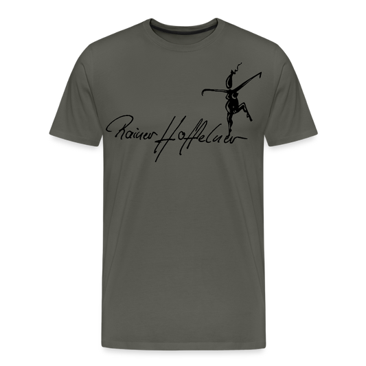 Männer Premium T-Shirt mit TUSCHEWEIBCHEN PRINT - Asphalt