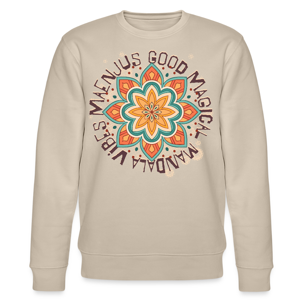 Unisex Bio-Sweatshirt mit MANDALA VIBES PRINT - Beige