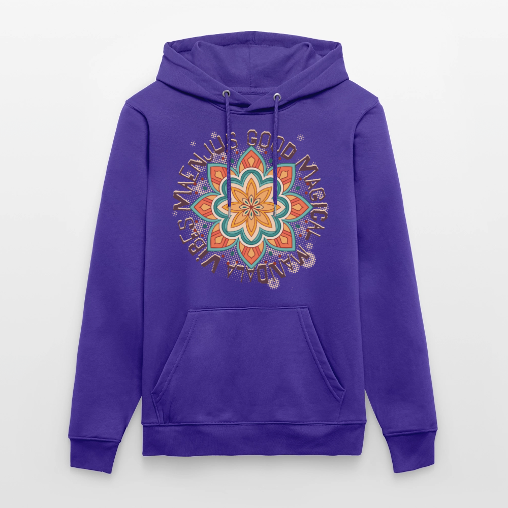 Unisex Bio-Hoodie mit MANDALA VIBES PRINT - Purple Love