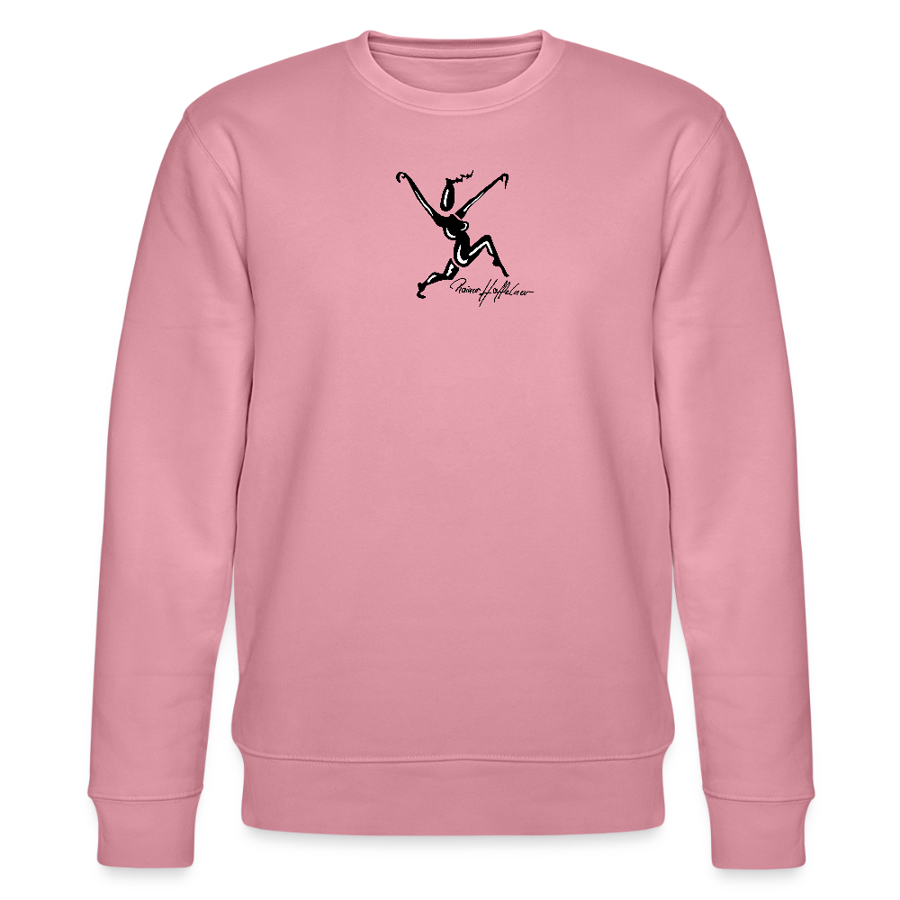 Unisex Bio-Sweatshirt mit TUSCHEWEIBCHEN PRINT - Lila Traum