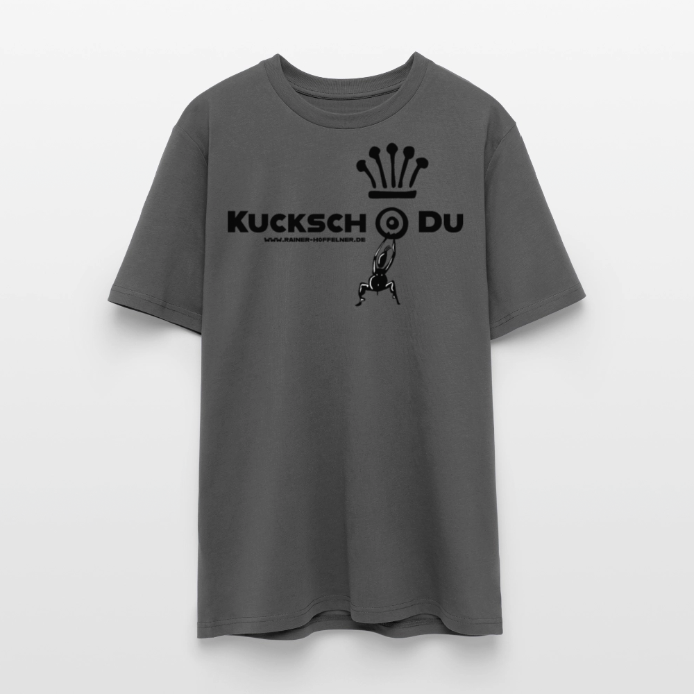Unisex Bio-T-Shirt mit KUCKSCH DU PRINT - Anthrazit