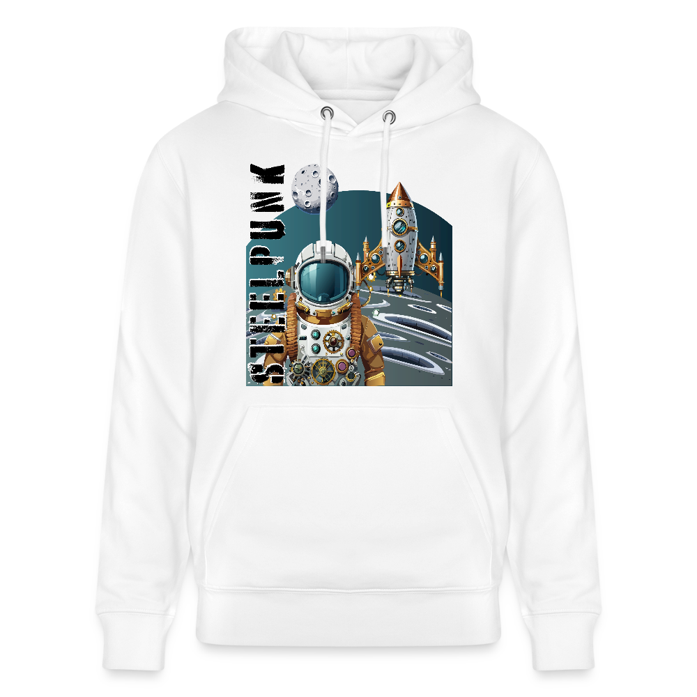 Unisex Hoodie mit STEELPUNK PRINT - Weiß