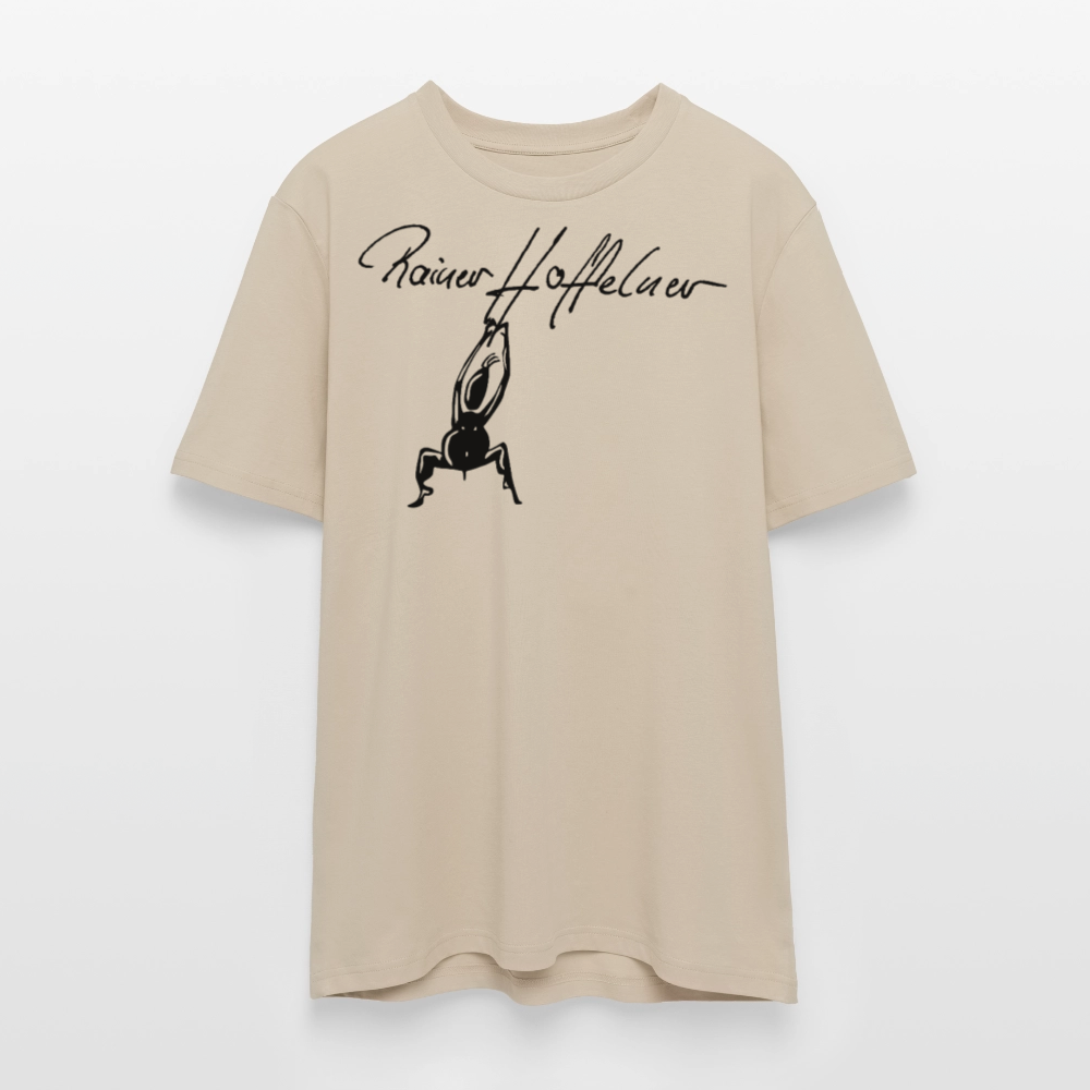 Unisex Bio-T-Shirt mit TUSCHEMÄNNCHEN PRINT - Beige