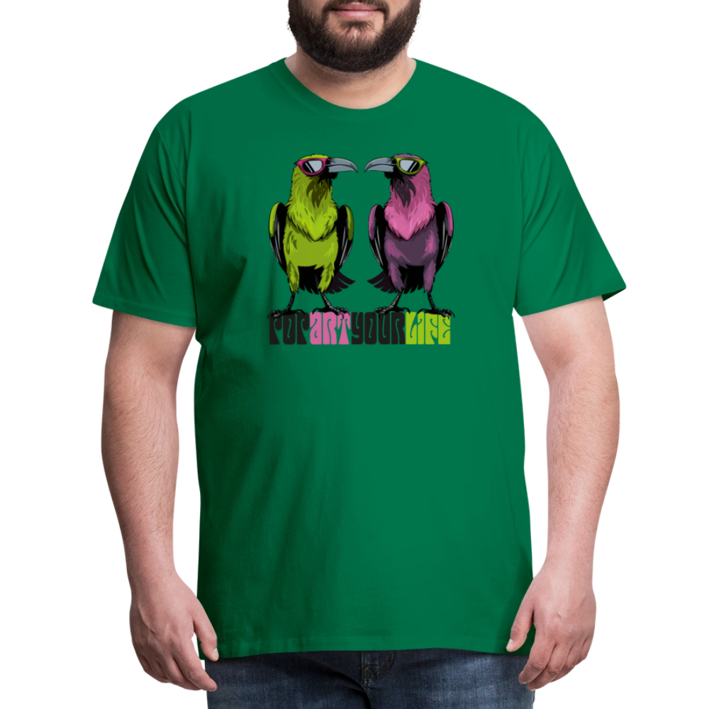 Männer Premium T-Shirt mit POPART YOUR LIFE PRINT - Kelly Green