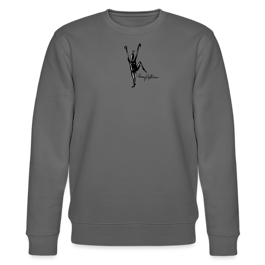 Unisex Bio-Sweatshirt mit TUSCHEMÄNNCHEN PRINT - Anthrazit