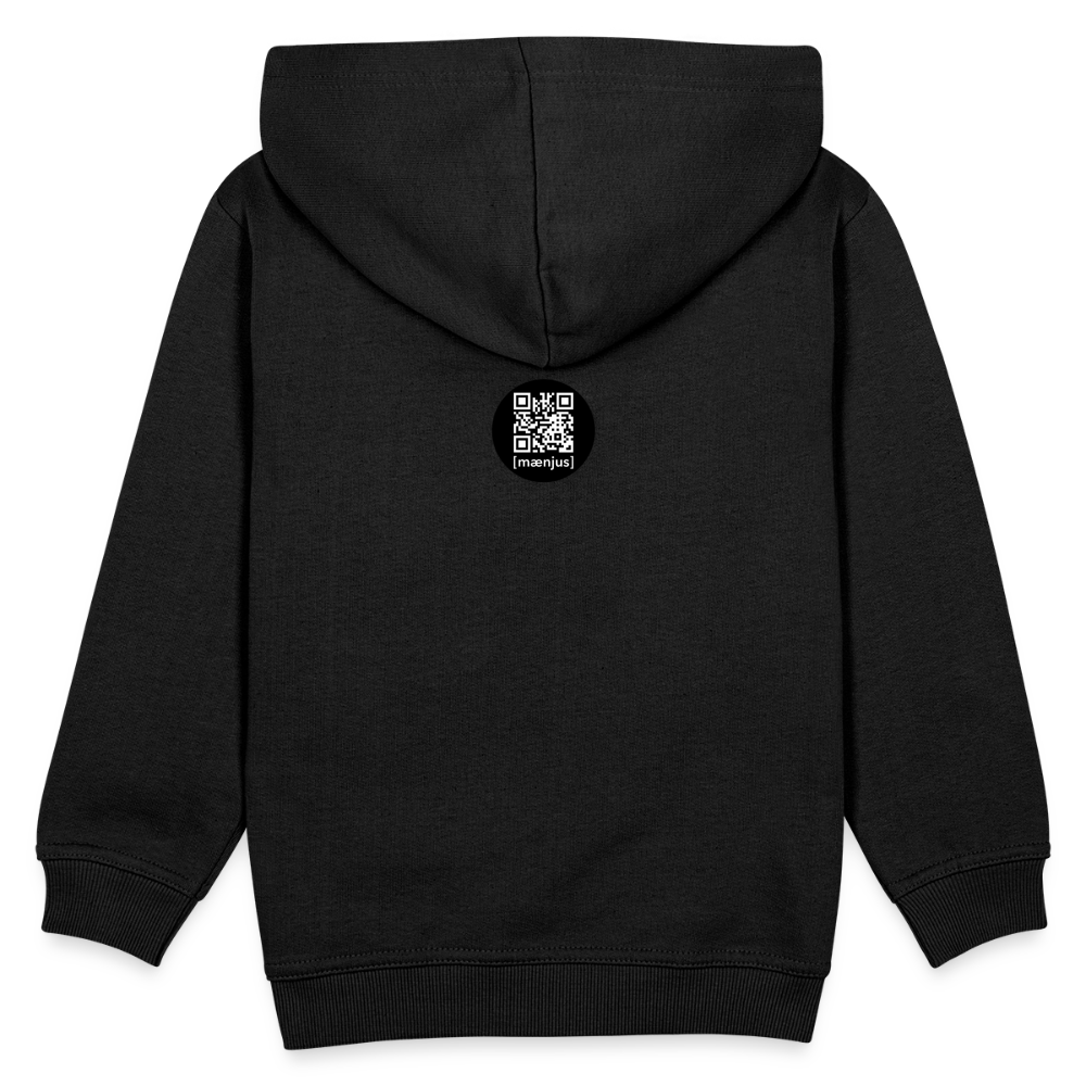 MNJS KIDS Premium Hoodie mit REDEYE ELEPHANT DISTRICT PRINT - Schwarz