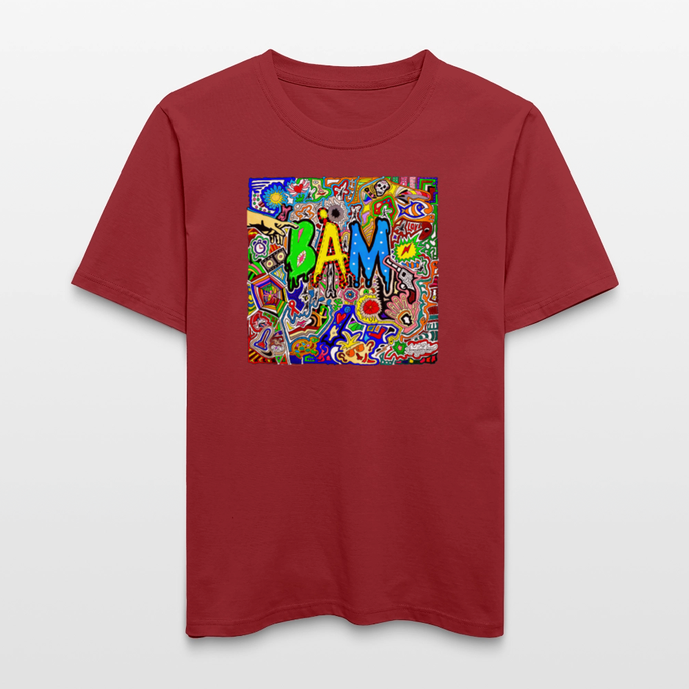 Unisex Bio-T-Shirt mit BÄM PRINT - Erdrot
