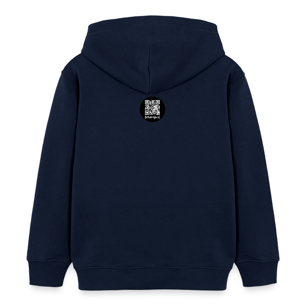 MNJS KIDS Bio-Hoodie mit MONKEY IN LOVE PRINT - Navy