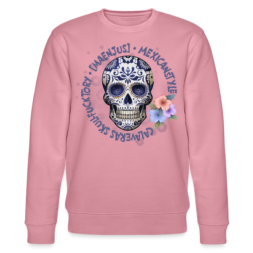 Unisex Bio-Sweatshirt mit MAENJUS MEXICANSTYLE PRINT - Lila Traum