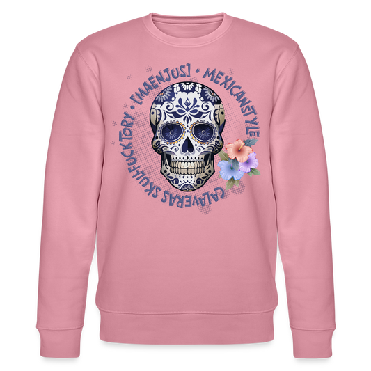 Unisex Bio-Sweatshirt mit MAENJUS MEXICANSTYLE PRINT - Lila Traum