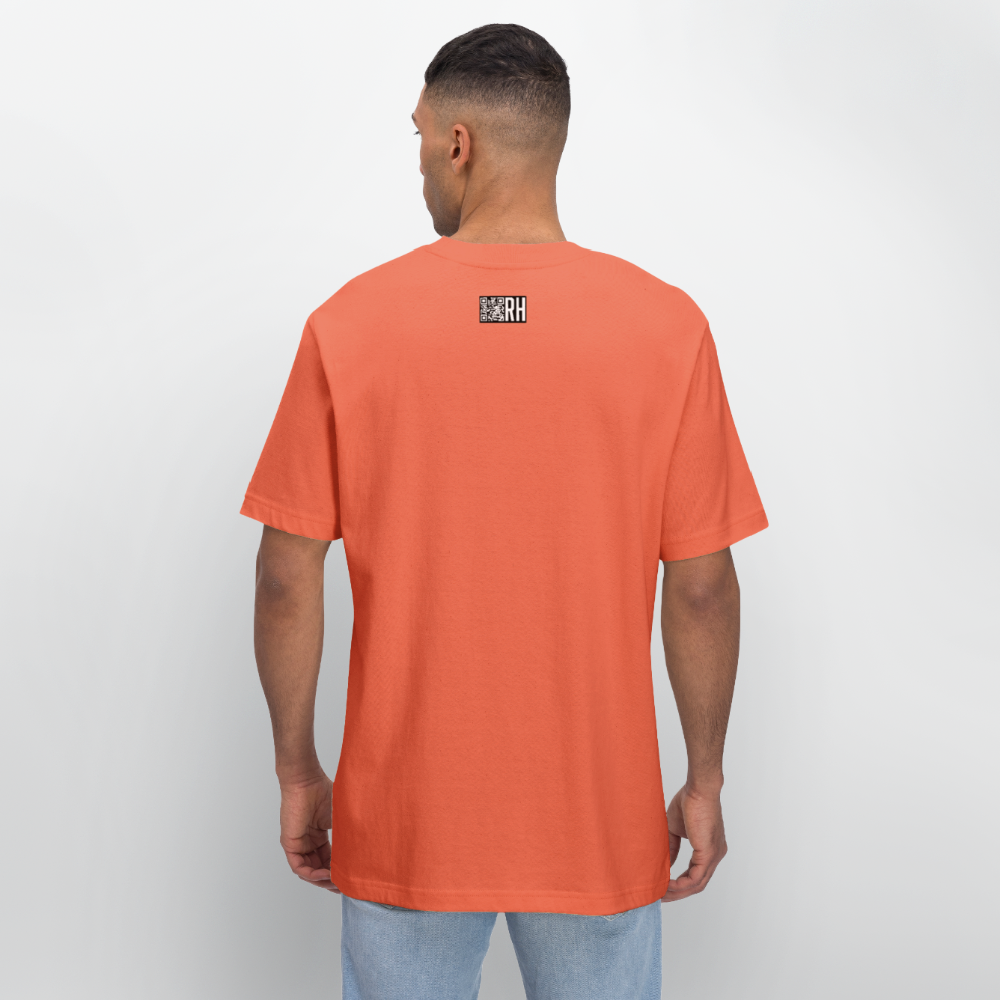 Unisex Bio-T-Shirt mit MAENJUS NETWORK FASHION PRINT - Hellrot