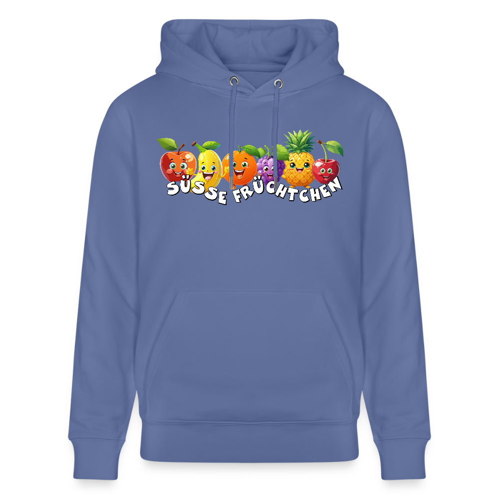 Unisex Hoodie mit SÜSSE FRÜCHTCHEN PRINT - Blau
