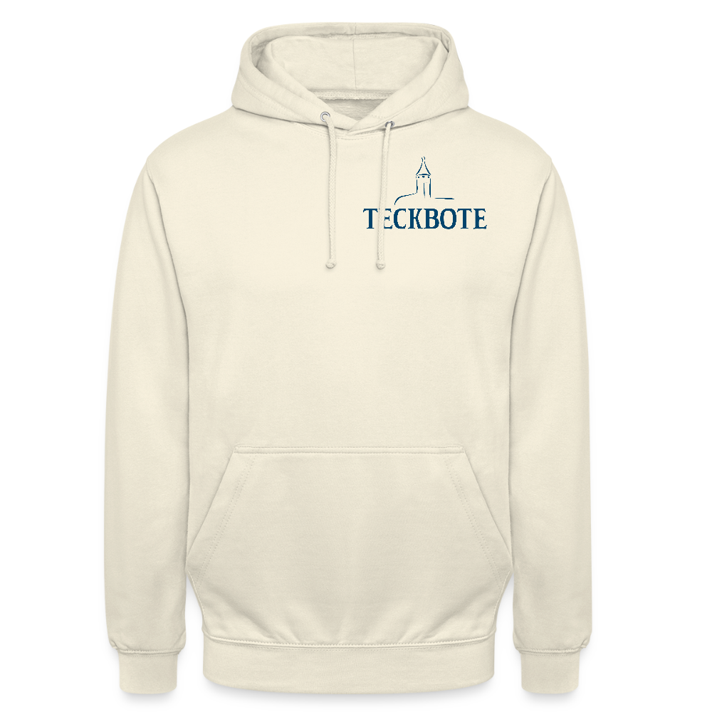 Unisex Hoodie mit TECKBOTE PRINT - Vanille-Milchshake