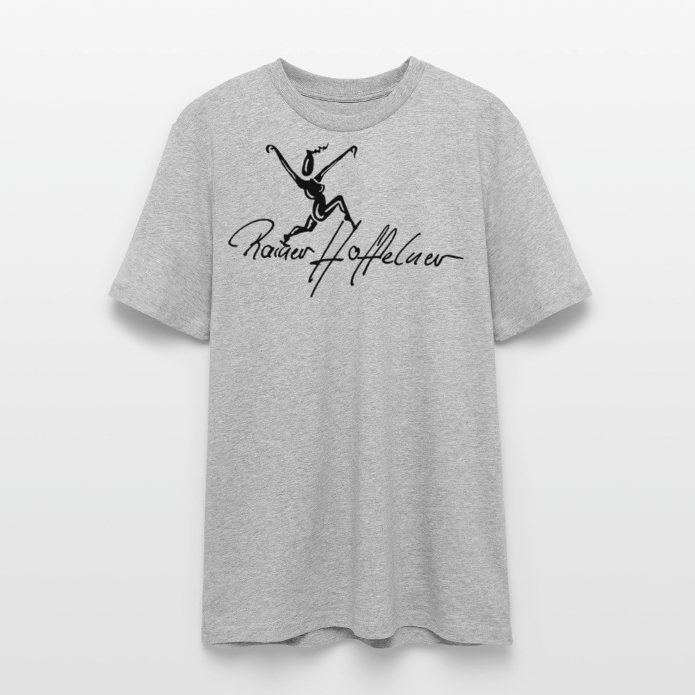 Unisex Bio-T-Shirt mit TUSCHEWEIBCHEN PRINT - Grau meliert