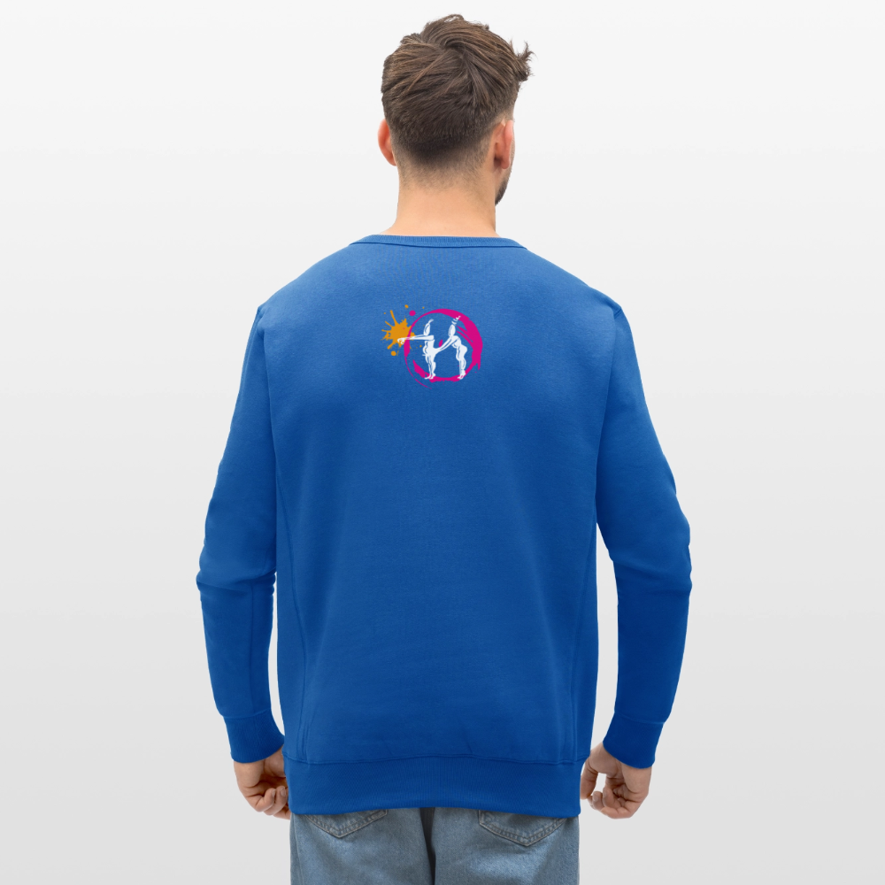 Unisex Bio-Sweatshirt mit ES ESKALIERT EH PRINT - Königsblau