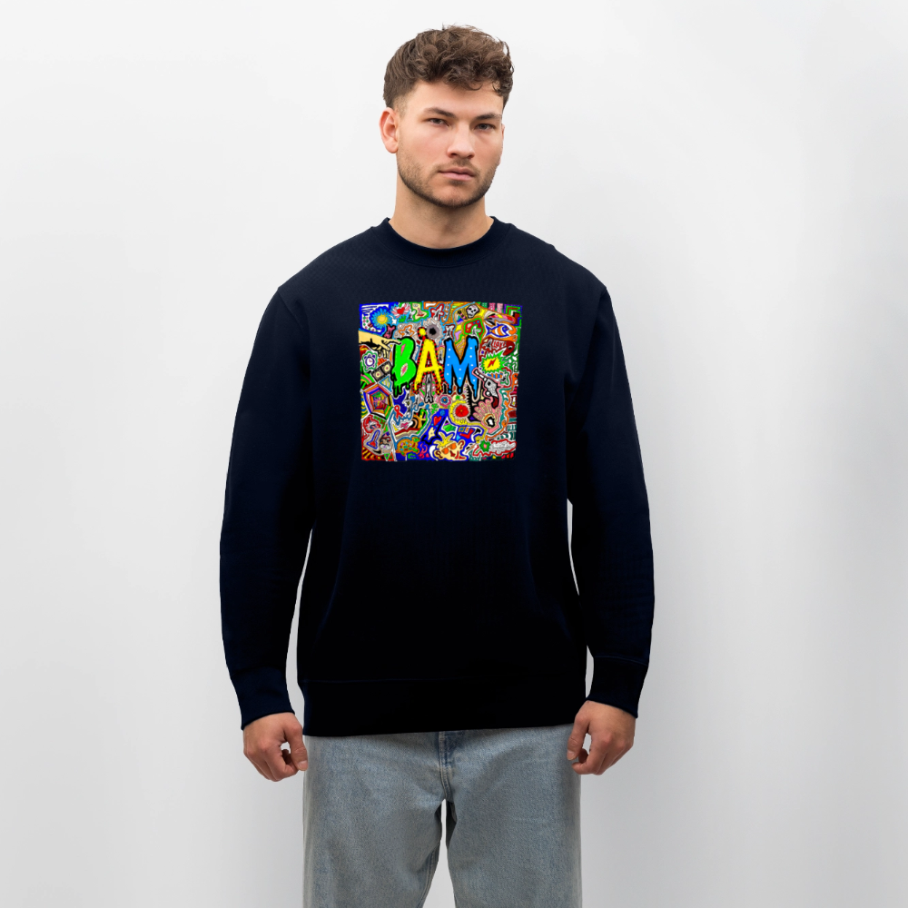 Unisex Bio-Sweatshirt mit BÄM PRINT - Navy