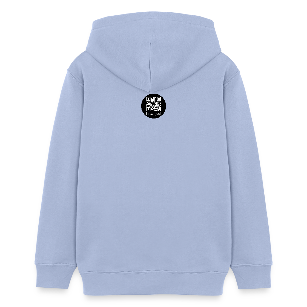 MNJS TEENS Bio-Hoodie mit DEEP FOREST GREEN TIGERRABBIT PRINT - Sky