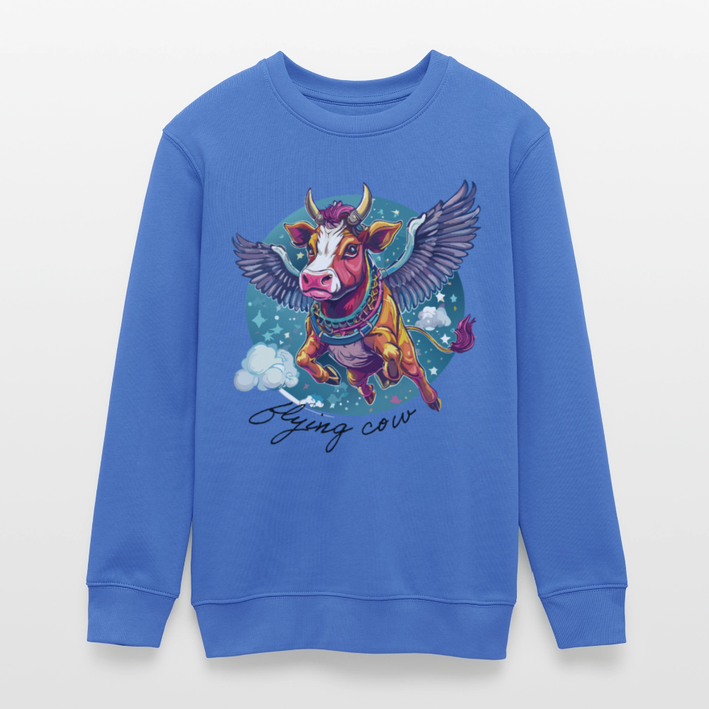 MNJS TEENS Bio Sweatshirt mit FLYING COW PRINT - carolina Blue