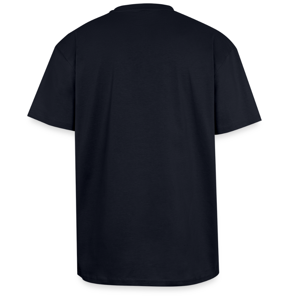 Heavy Oversize T-Shirt mit CALAVERAS SKULL PRINT Vorderseite - French Navy