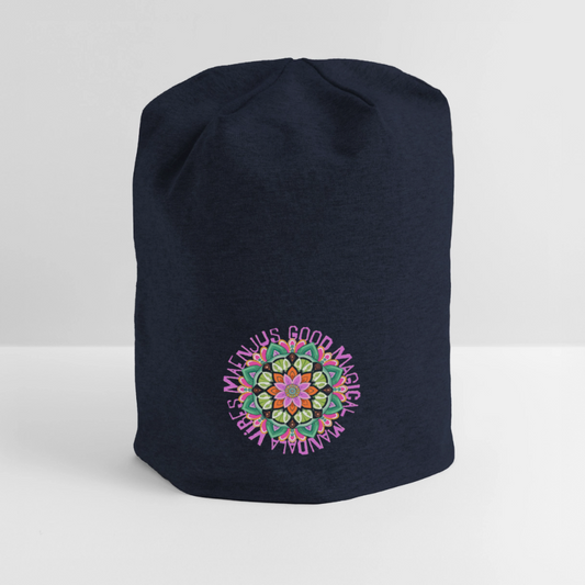 Jersey-Beanie Maenjus Mandala Vibes Motiv V - French Navy