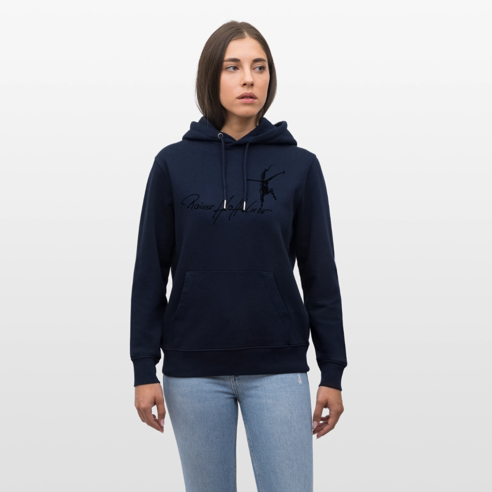 Unisex Bio-Hoodie mit TUSCHEWEIBCHEN PRINT - Navy
