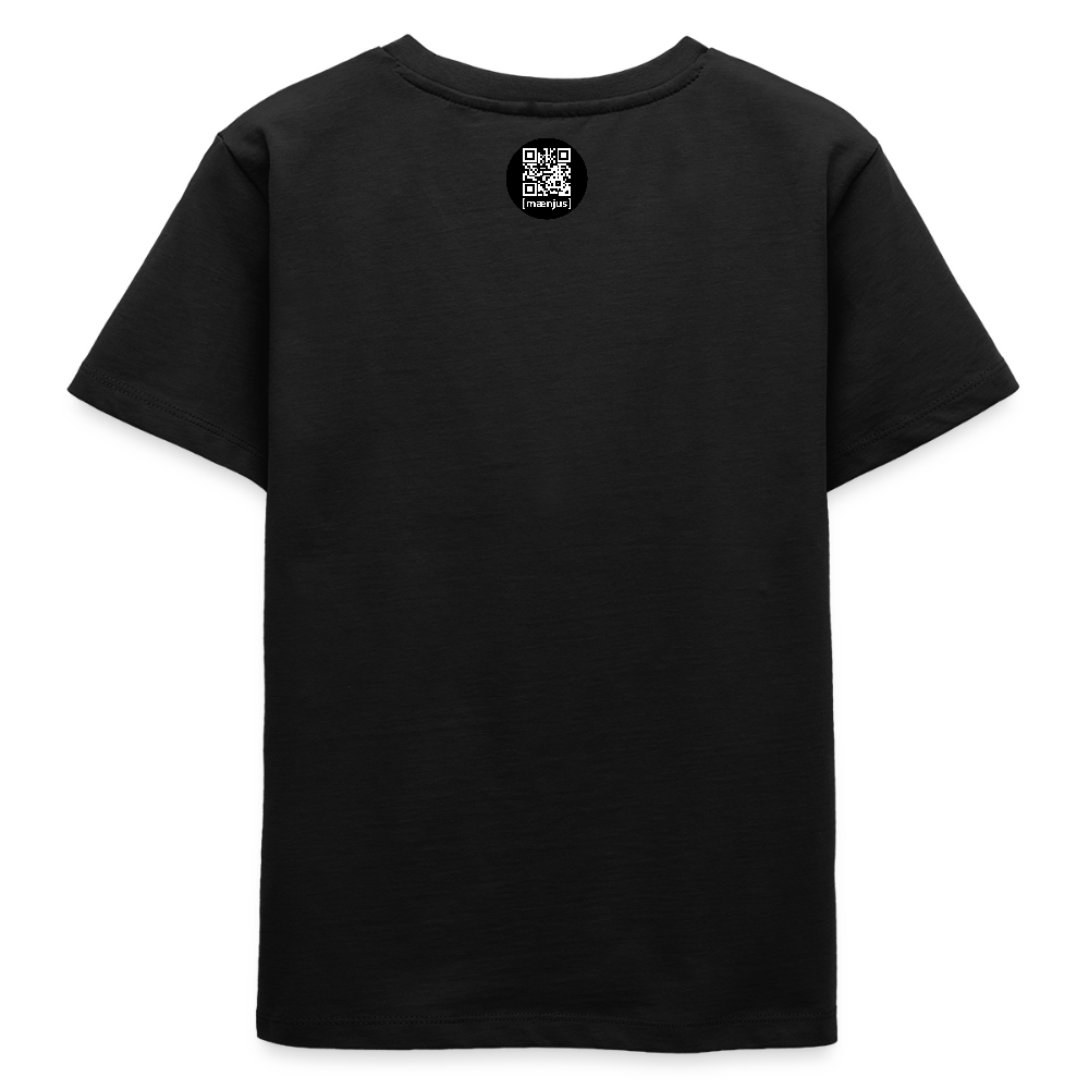 MNJS TEENS Bio T-Shirt mit DEEP FOREST GREEN TIGERRABBIT PRINT - Schwarz