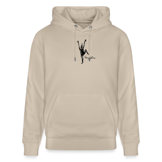 Unisex Bio-Hoodie mit TUSCHEMÄNNCHEN PRINT - Beige
