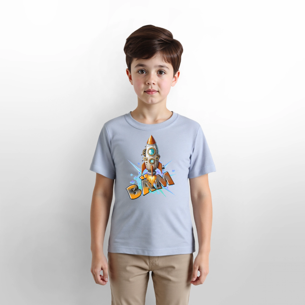 MNJS KIDS Bio T-Shirt mit BÄM PRINT - Lavendel-Violett