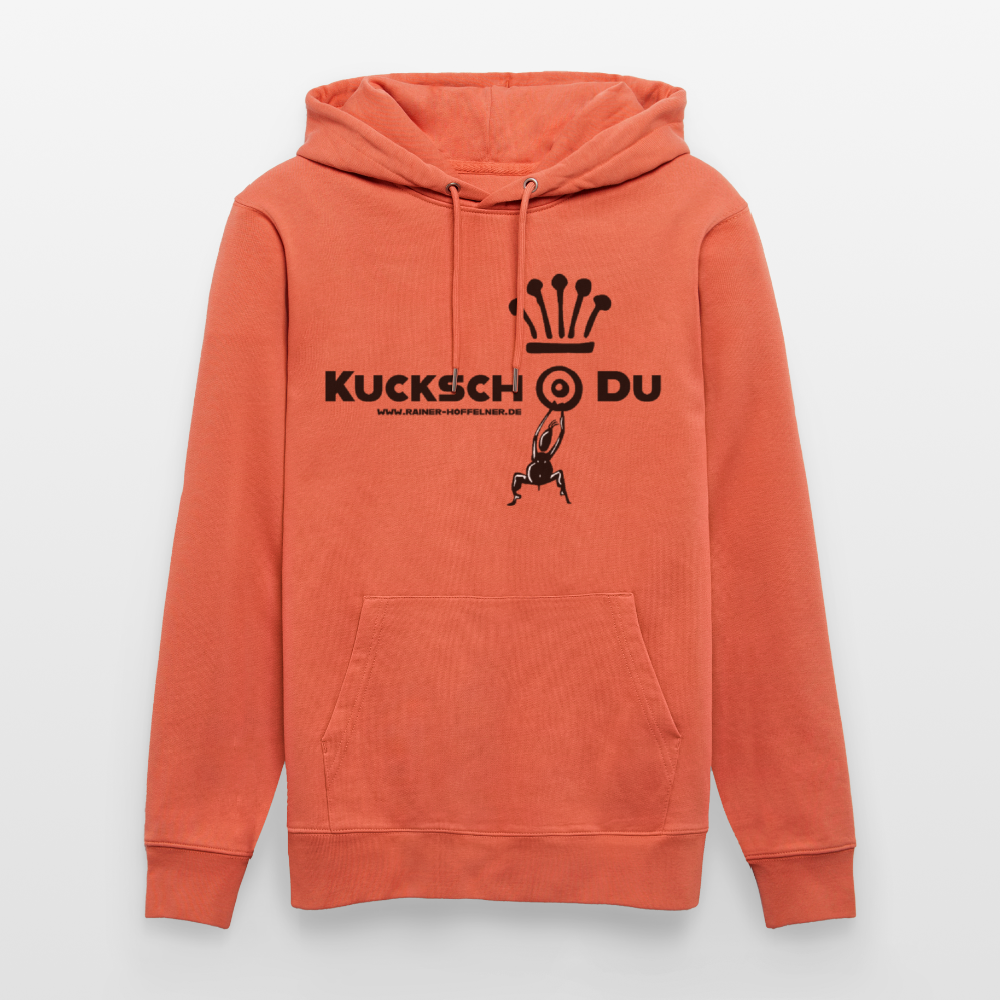 Unisex Hoodie mit KUCKSCH DU PRINT - Hellrot