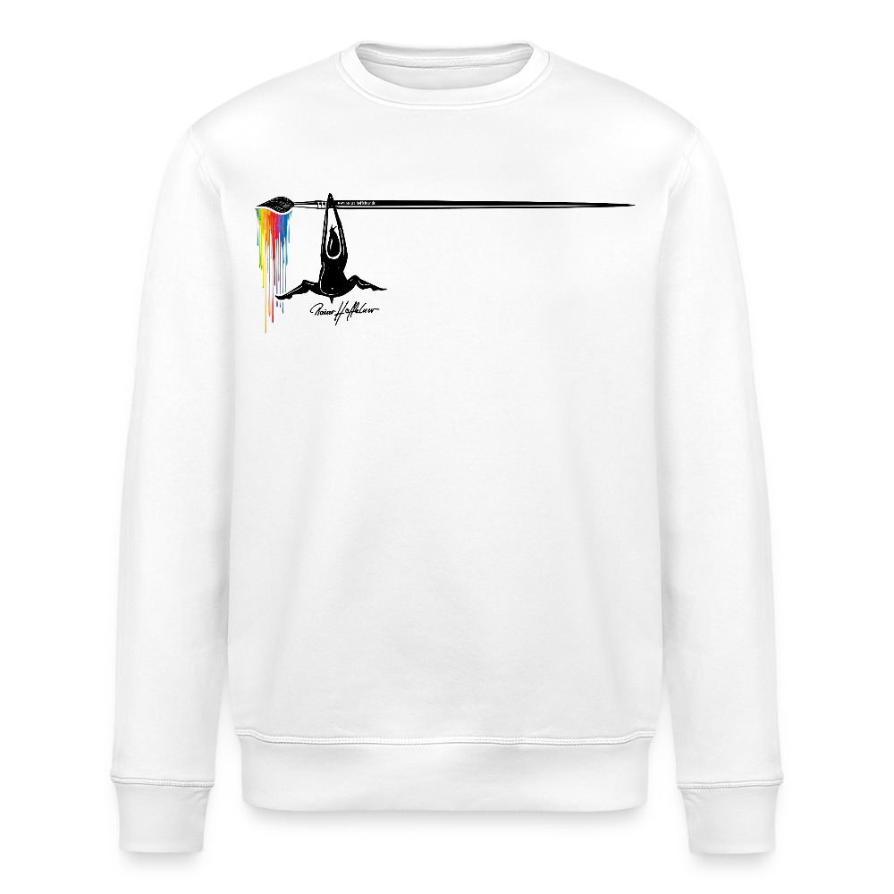 Unisex Bio-Sweatshirt mit MÄNNLE PRINT - Weiß