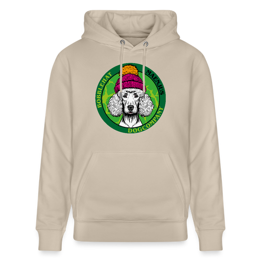 SUnisex Bio-Hoodie mit BOBBLEHAT DOGCOMPANY PRINT - Beige