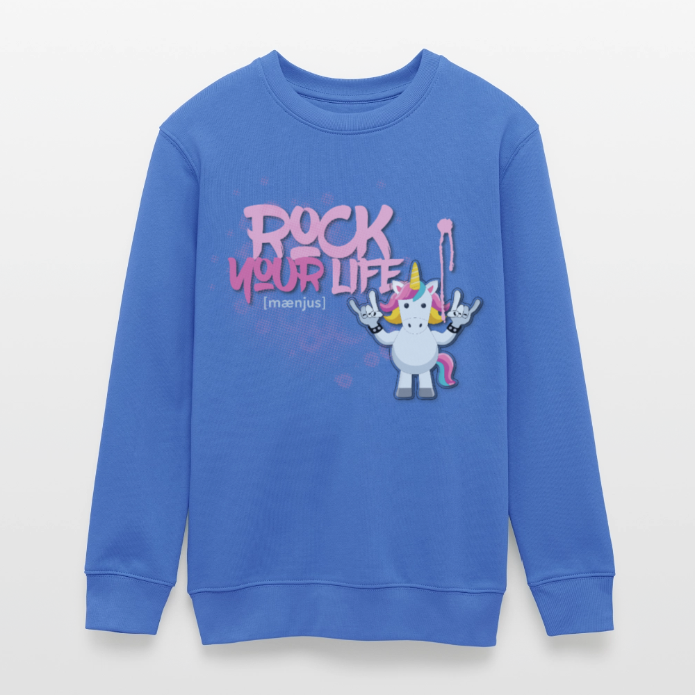 MNJS TEENS Bio Sweatshirt mit ROCK YOUR LIFE PRINT - carolina Blue