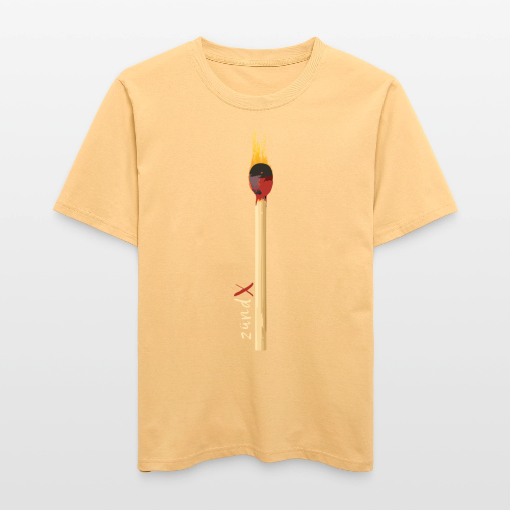Unisex Bio-T-Shirt mit zündX PRINT - Hellgelb