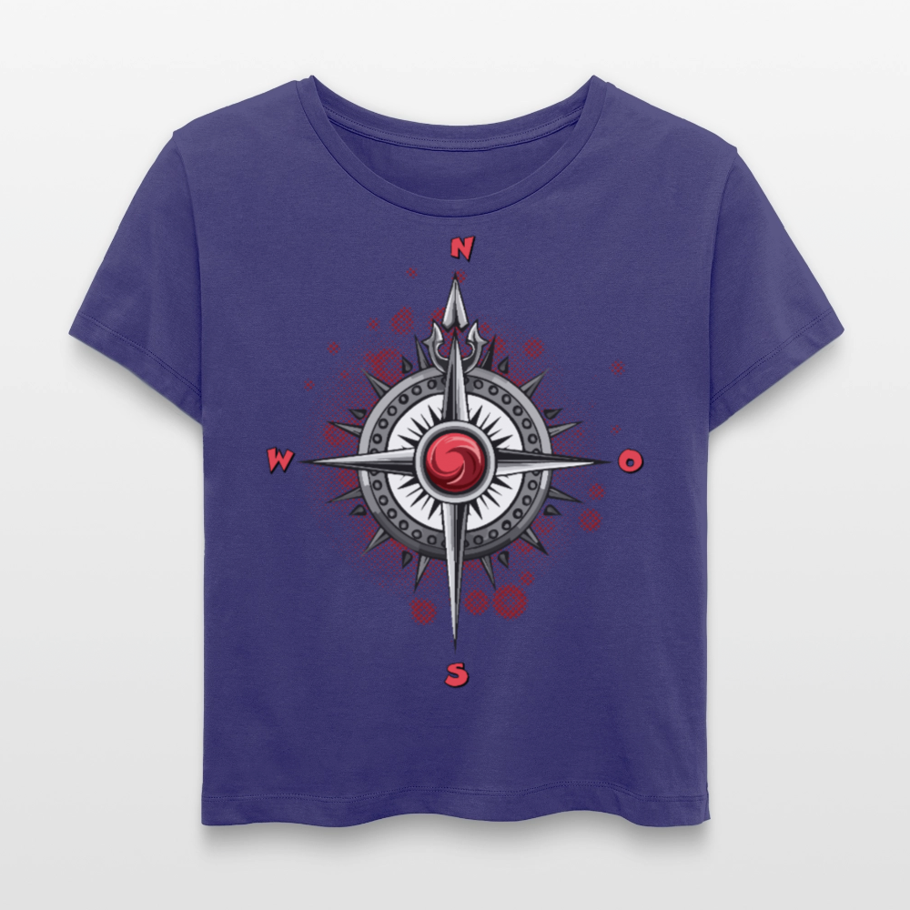 Frauen T-Shirt mit WINDROSE PRINT - Dämmerung